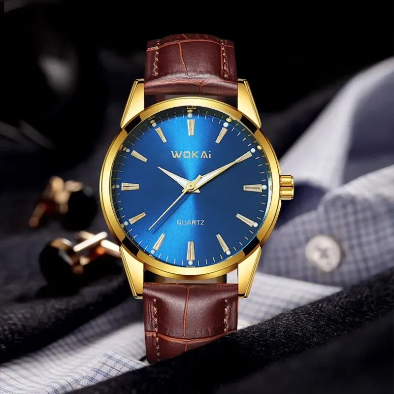 Reloj de pulsera para hombre de marca superior, nuevo reloj de negocios de lujo resistente al agua para hombre, reloj de cuarzo, relojes de cuero para hombre, reloj guapo