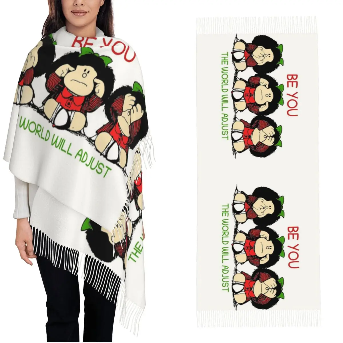 Womens Scarf With T… - image
