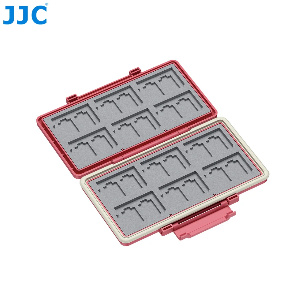 JJC TF-Karten- und SD-Karten-Etui für 24 Micro-SD-Karten, 12 SDXC/SDHC SD-Karten, Speicherkarten-Organizer, Stoßfestes Kartenetui – Detail 8