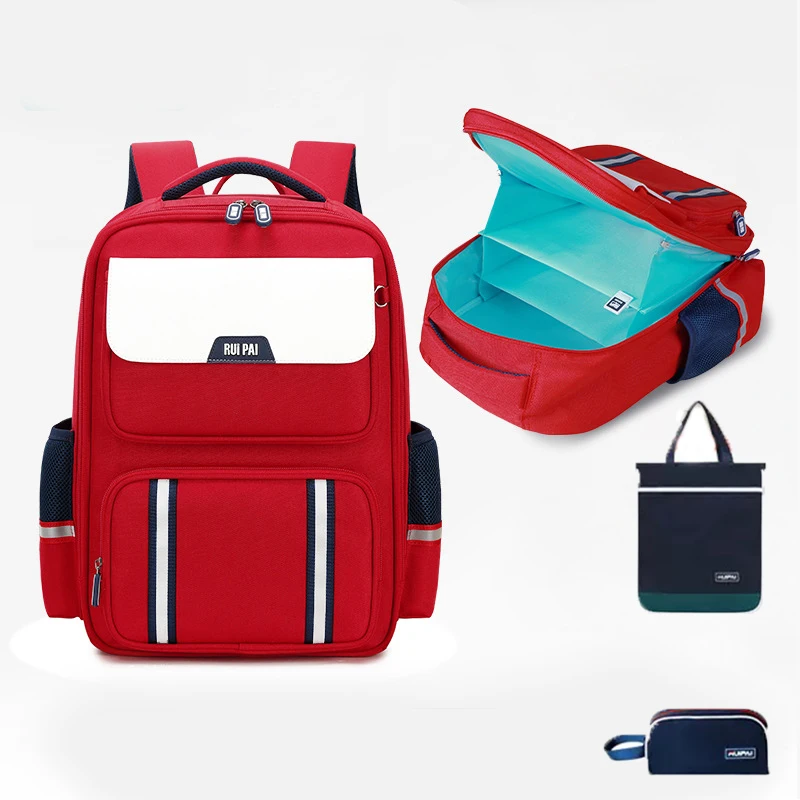 

School Bag For Kids Boys School Backpack Schoolbag Girl Spinal Protection Load Reduction Large Capacity Primary Student