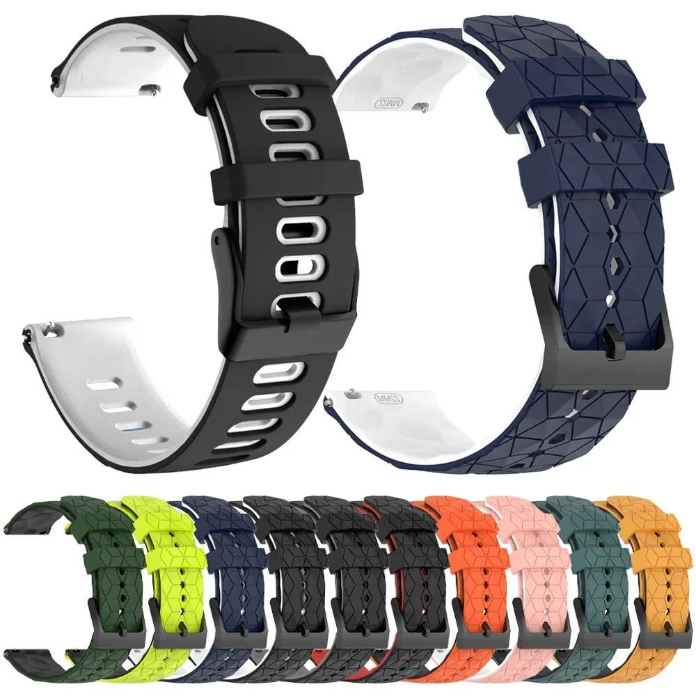 Спортивный силиконовый ремешок 22 мм 20 мм для HUAWEI WATCH GT 5 46 мм, ремешок GT 4 Pro GT 3 SE 2 42 мм, браслет HONOR Magic Watch 4 GS 3 Pro ES