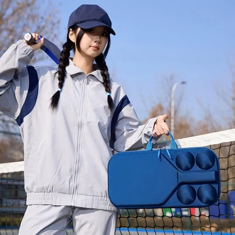 Professional Pickleballs Paddle Holder with Reinforced Edges EVA Texture Storage Bag Suitable for Player Present 69HD