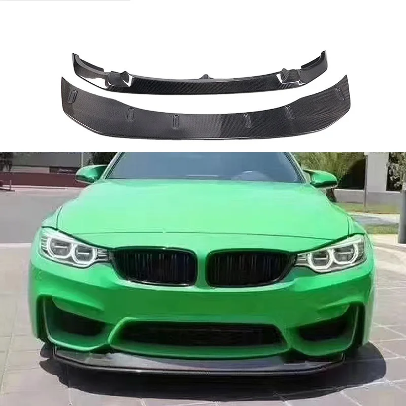 F80 M3 F82 M4 GTS Style 2 PC Carbon Fiber Front Lip Front Bumper Lip Front Splitter For BMW F80 F82 M3 M4