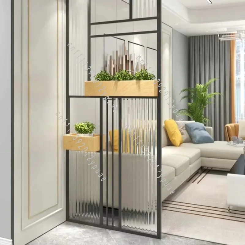 Decorative Metal Wall Partition Screen, Iron Grille Room Divider with Detailed Pattern, For Home, Office&Study Space Separation