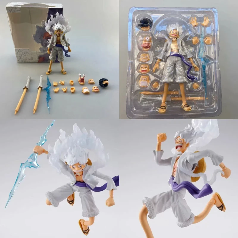 

One Piece Gear 5 Luffy Sun God Nika Form Articulated Action Pvc Figure Toys Collect Decoration Anime Birthday Peripheral Gifts