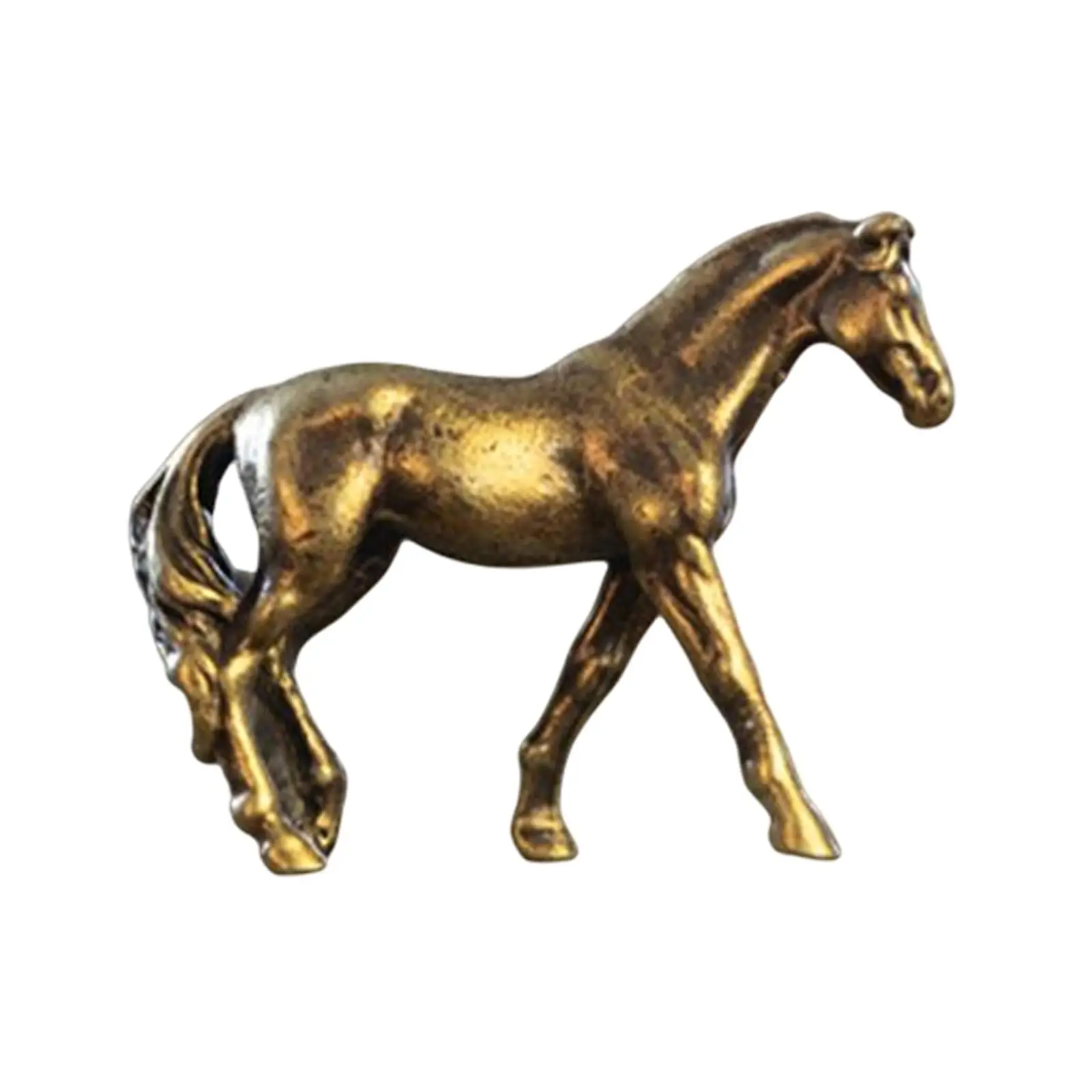 Garden Decoration Sculpture Alloy Horse Statues Miniature Pavilion Ornaments for Outdoor Landscape and Lawn