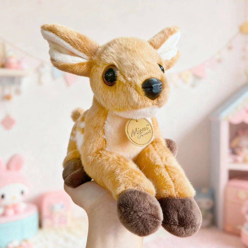 25 cm großes Kawaii-Giraffen-Plüschtier – gefüllte weiche Giraffenpuppe für Kinder, schönes Hirsch-Raumdekor, Geburtstagsgeschenk – Detail 7