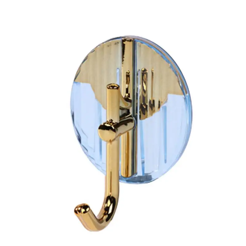 2PCS Kitchen Hardware Rack Shelf Transparent Adhesive Light Luxury Non-perforated Household Supplies Hook Seamless