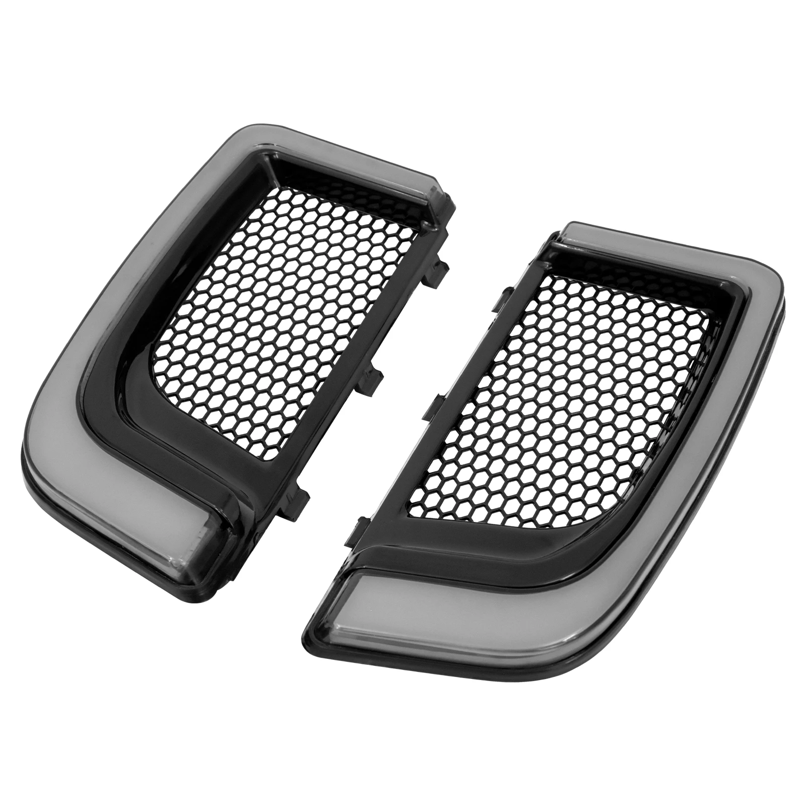 Luz LED de señal de giro para motocicleta, parrillas inferiores de carenado para Harley Touring Street Electra Glide Tri Glide FLHTKSE CVO Limited,
