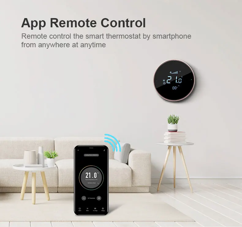 Bandary Smart Wifi Air Conditioner Tuya Thermostat Ac Lcd Hvac Temperature Control Thermostat Manufacturers