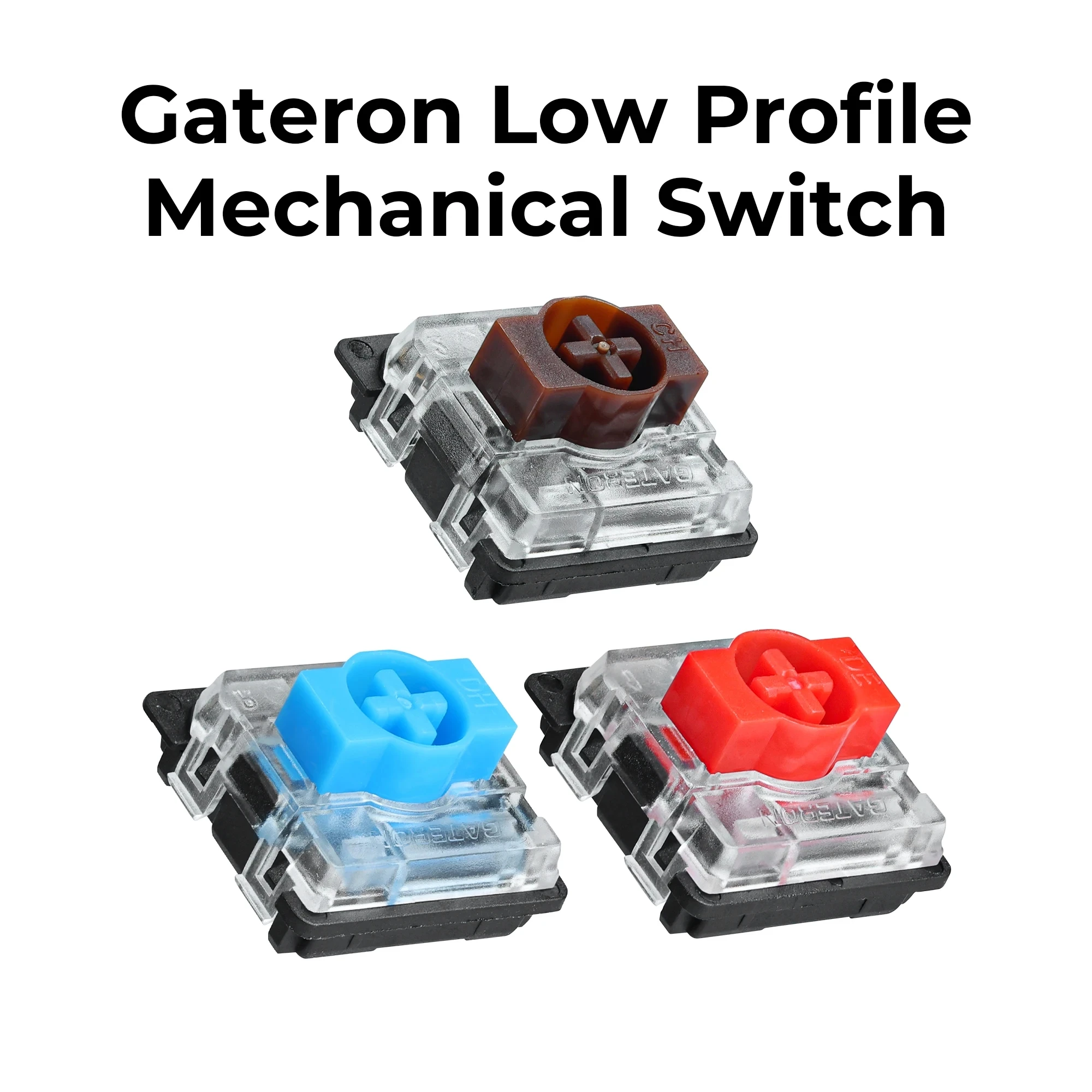 Gateron Low Profile RGB Switches, 3Pin Hot Swap, Teclado mecânico, Vermelho, Azul, Marrom, Air75, Air60, K1, K3, K7