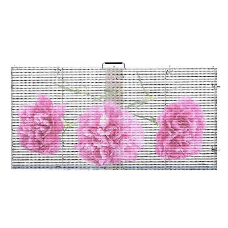 

P3.91-7.82 Indoor Display Screen Transparent Glass LED Film Panels for Shopping Malls Exhibitions Video Application
