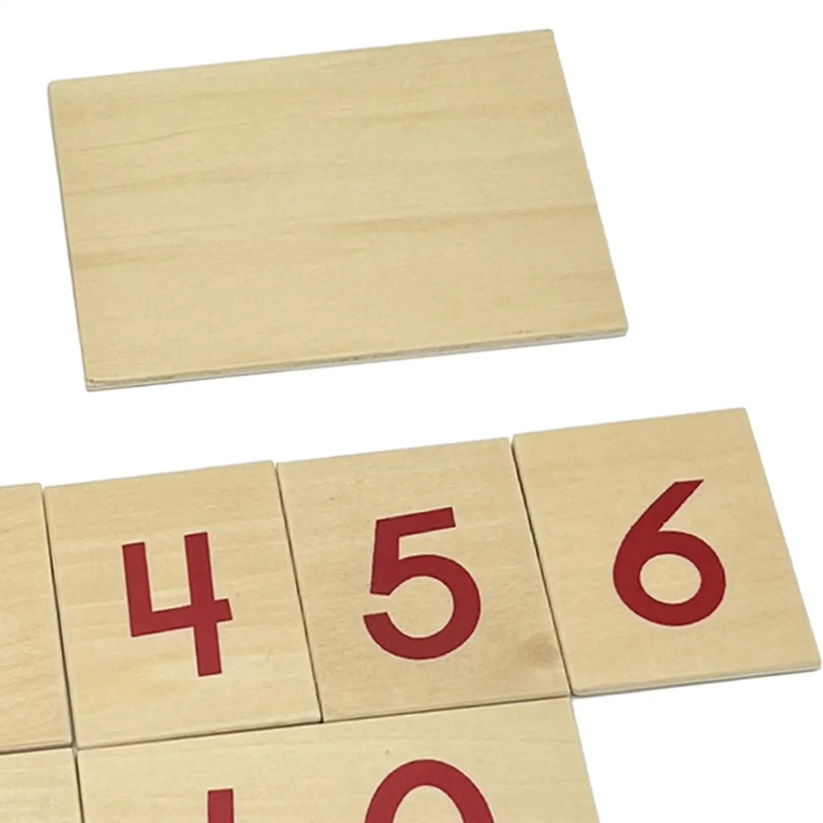 Math Number Cards ，Wooden Number Cards，Number Cards for Girls Learning Centre Kindergarten Early Education