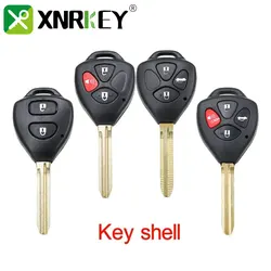 XRNKEY 2/ 3/ 2 + 1/ 4Buttons etui na kluczyki do samochodu Fob dla Toyota Camry Corolla Avalon Venza 2007 2008 2009 2010 2011 2012 etui na klucze