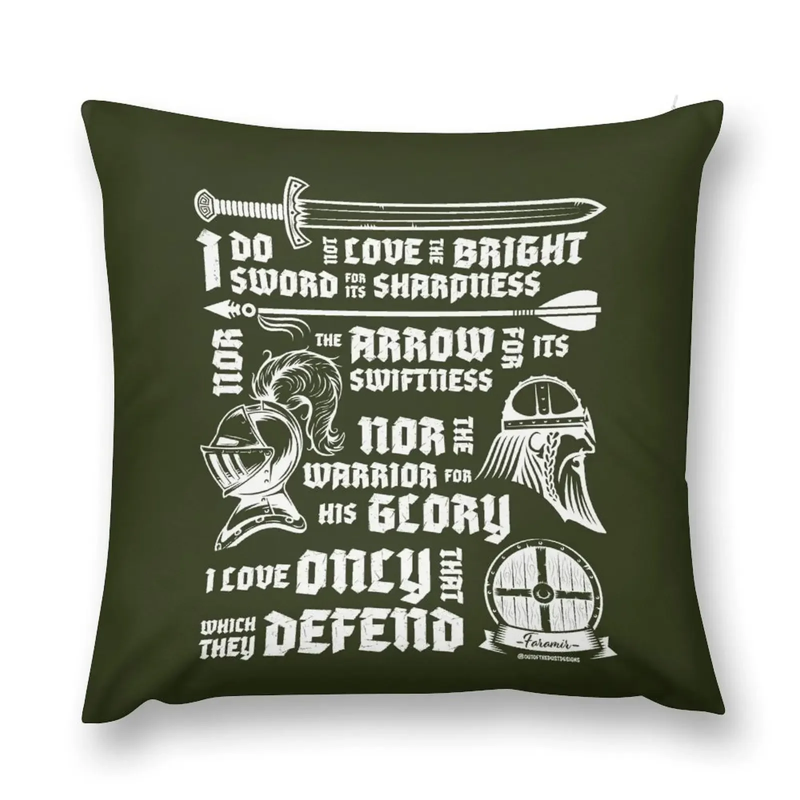 

Faramir's Oath Throw Pillow Cushion Cover For Sofa Decorative Cushions For Living Room pillow