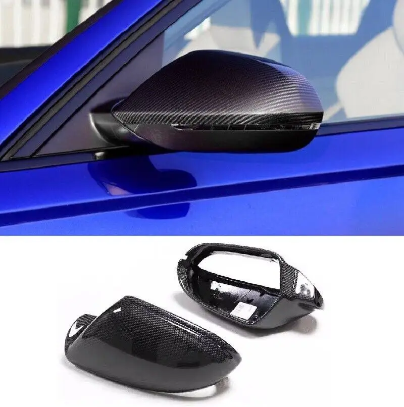 

Replace Carbon Fiber Side Mirror Cover Caps For Audi C7 A6 A6L S6 RS6 2012-2018