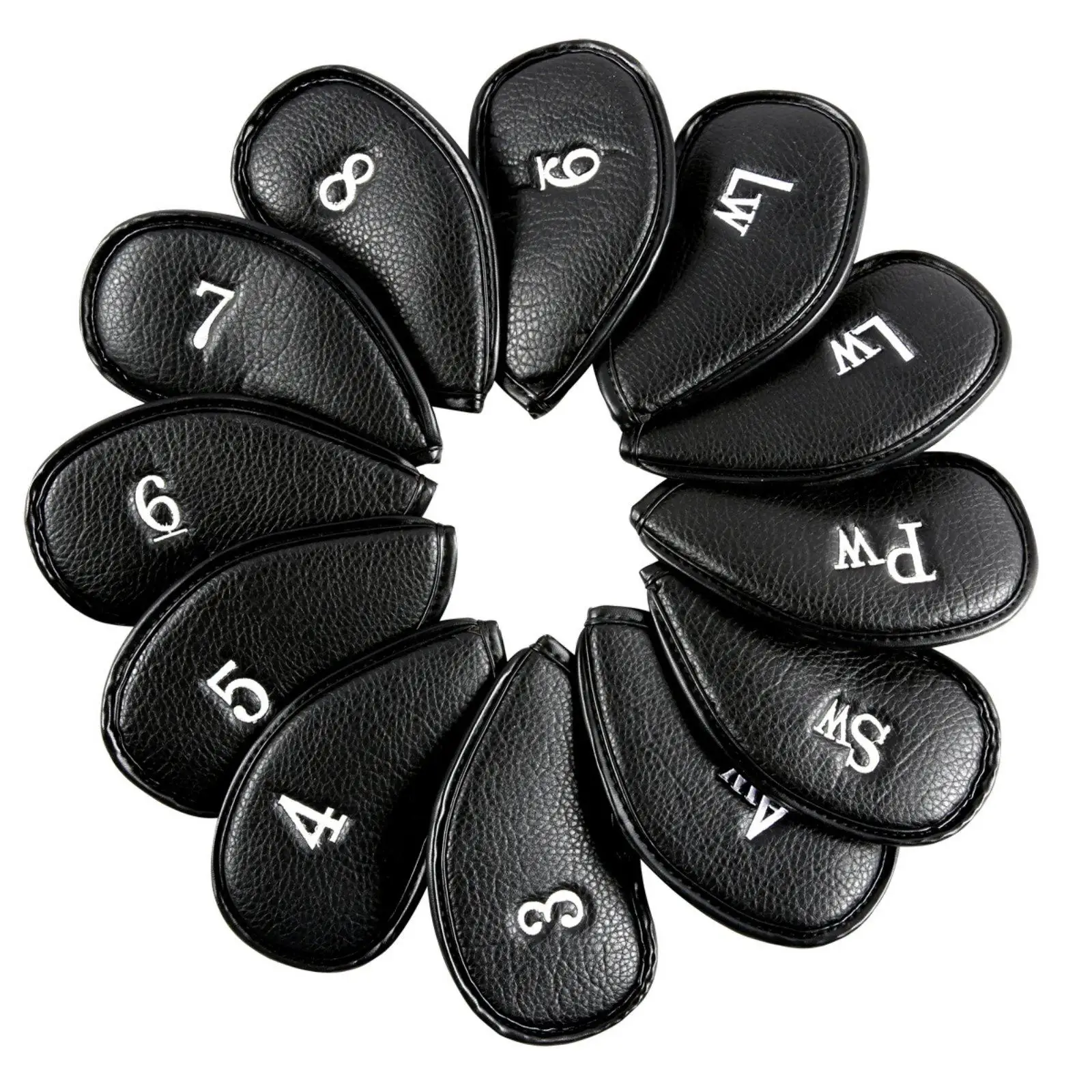 Stylish Reptile Pattern Golf Headcover Set for Irons with Magnetic Keeper for Secure Fit on Clubs