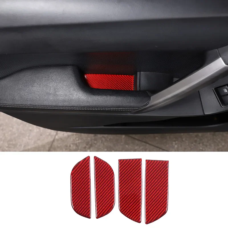 

For Subaru Forester 2013-2018 Accessories Carbon Fiber Car Door Storage Slot Mat Decorative Sticker Interior Trim