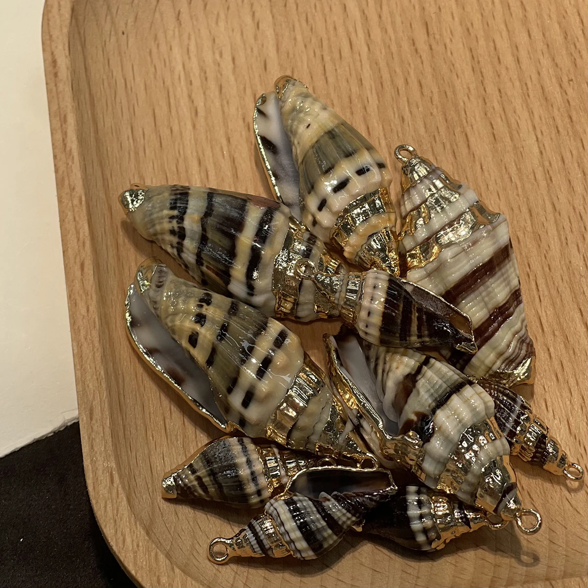 Natural Pen Shell Pendant for DIY Jewelry Making