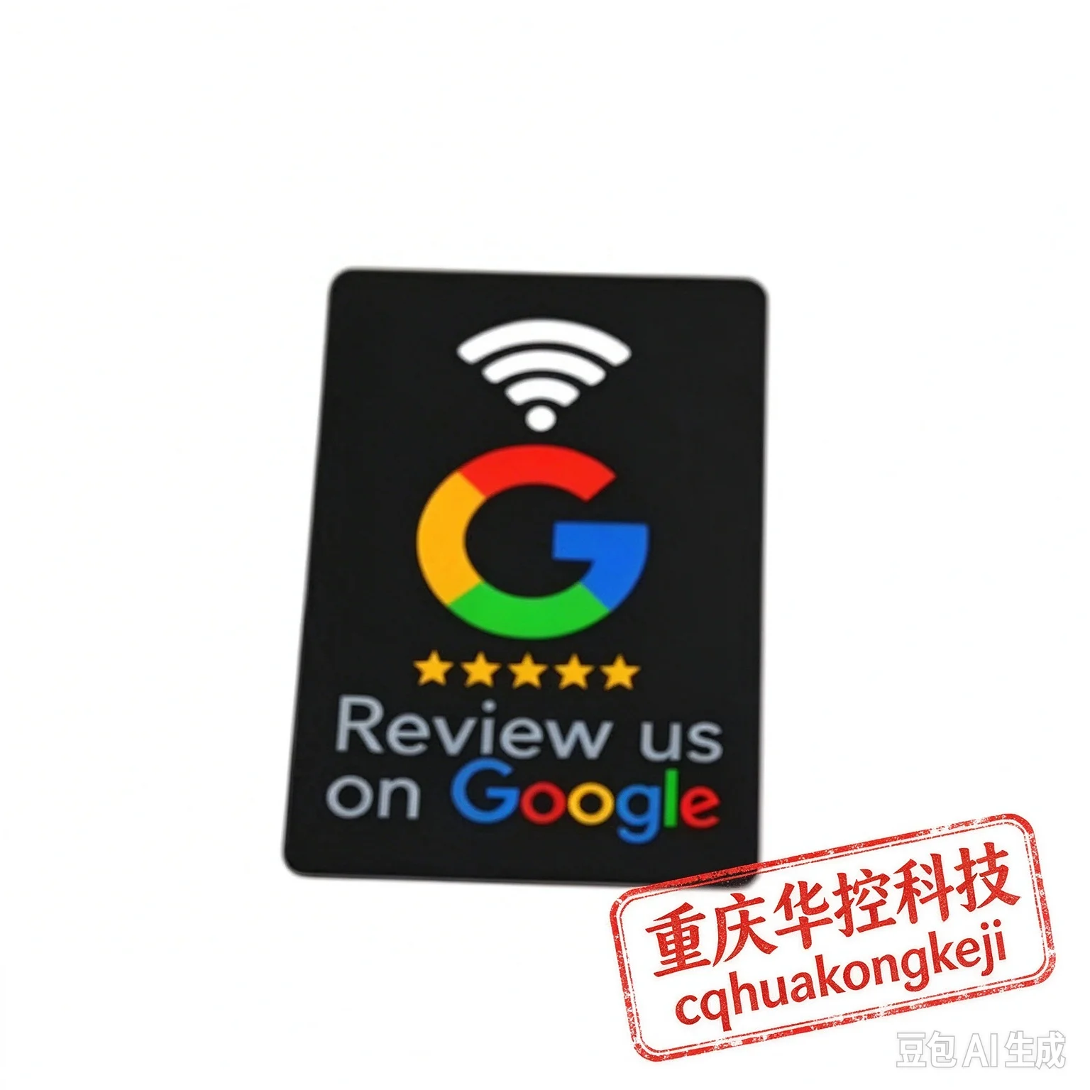 Review Social Media Follow Card NFC QR Contactless Smart Tap Digital Card for Google Tripadvisor Social Media Instagram Facebook