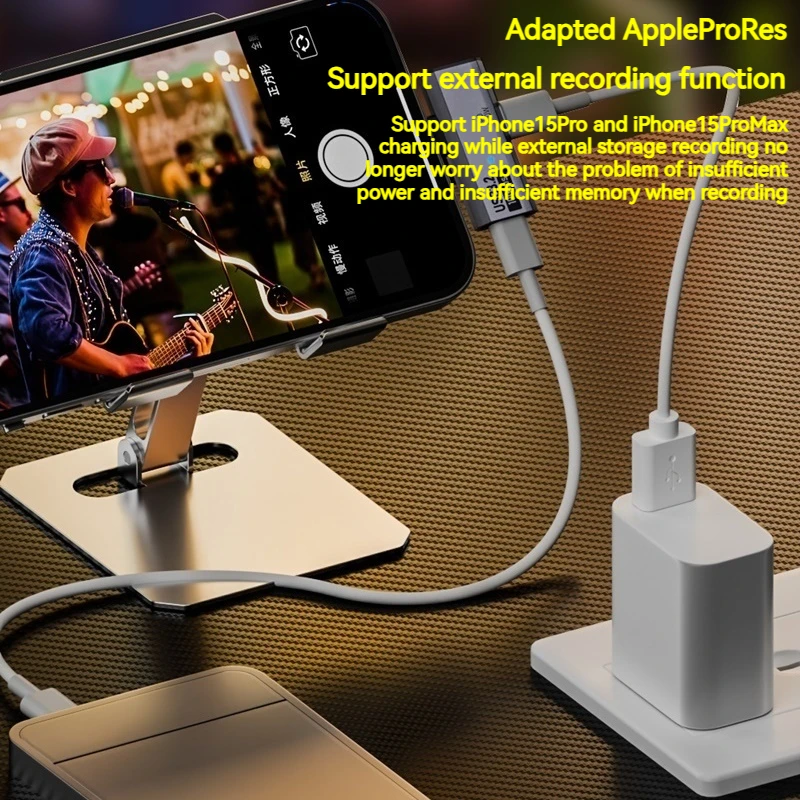 100W USB OTG Type C Adapter 10Gbps Data Transfer Hard Disk Fast Charging Converter for Phone Tablet Macbook Type-C Earphone