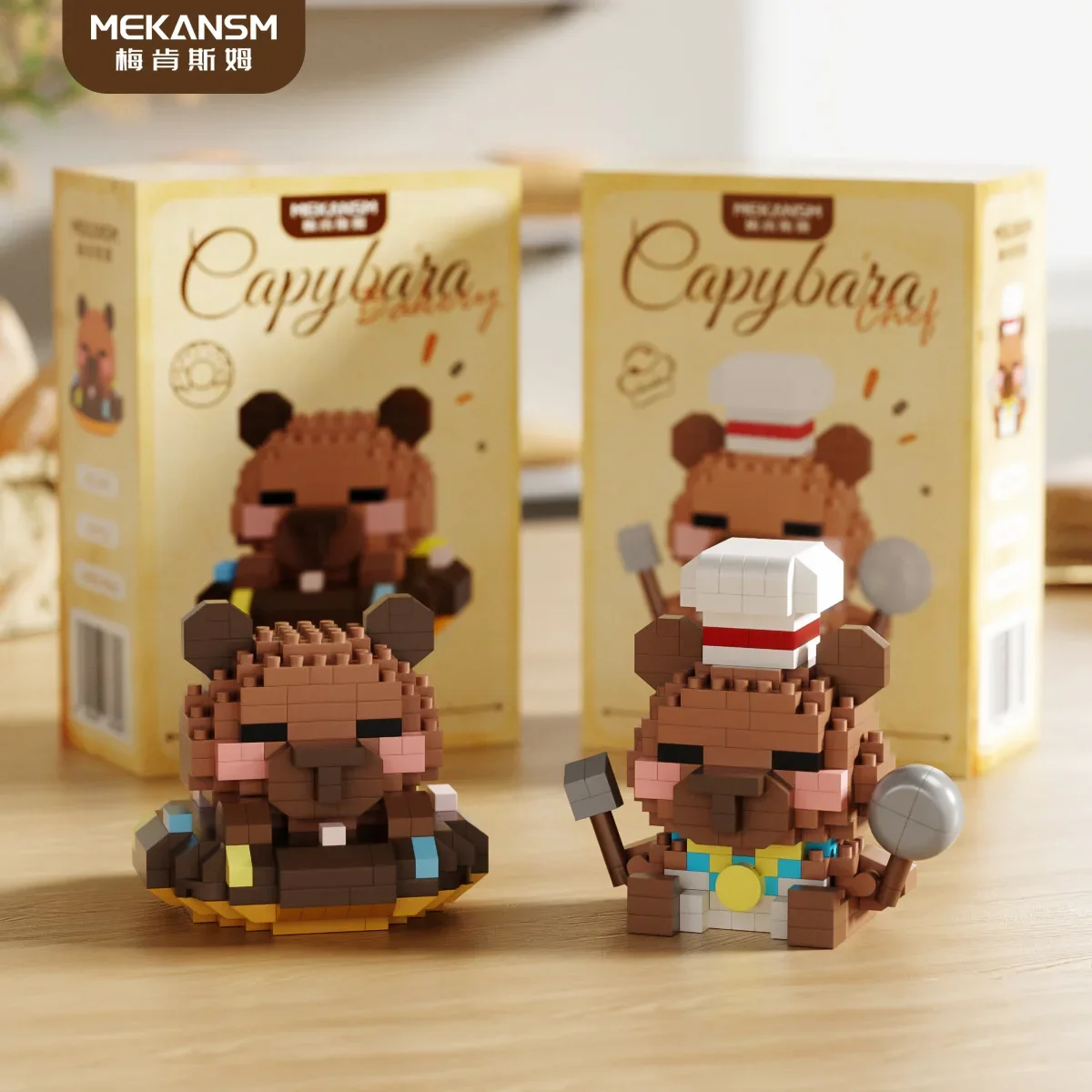 

Funny Animal Capybara Building Blocks Model Mini 3D DIY Assembly Animal Micro Brick Figures Toys for Kids Christmas Gift
