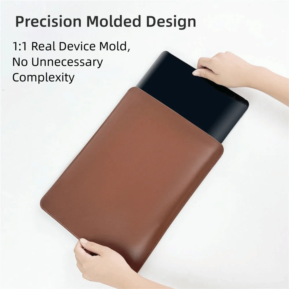 13 14 15 Inch Laptop Sleeve Carring Case PU Leather Water and Splash Proof Notebook Case for Lenovo Dell Laptop
