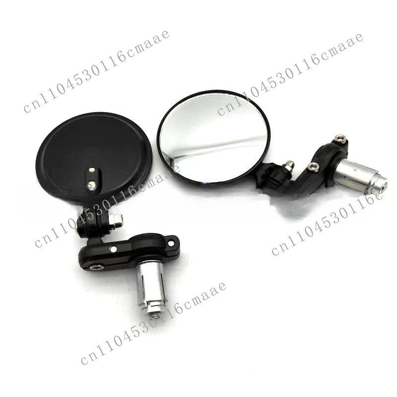 Motorcycle Rearview Mirror, Modified Accessories Handlebar  Mirror,  Round  Mirror, Folding Mirror