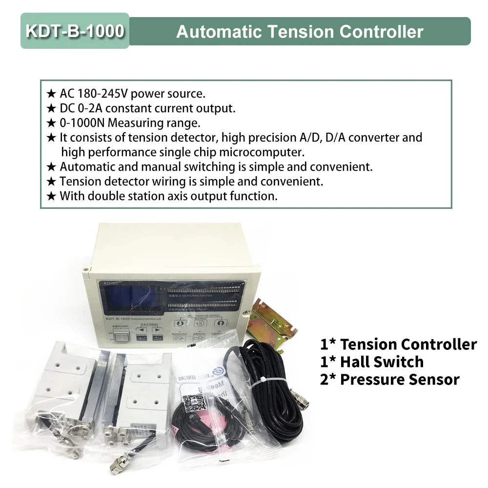 Magnetic Powder Brake Tension Controller Kit Single/Hollow Shaft DC24V 6/12/50-400Nm 0.6-40kg Unwinding 1400rpm Printing Machine