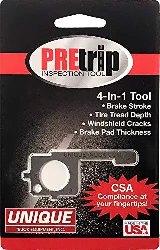 

4-in-1 Truck Inspection Tool for Drivers & Mechanics – Pre-Trip Checklist Essential