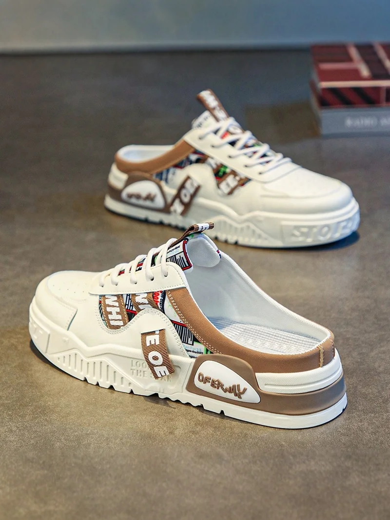 

Casual Slip-On Thick Bottom Work Shoes Summer Outdoor Anti-Slip Slip-Resistant Flat Footwear Leisure Walking Office Shoes