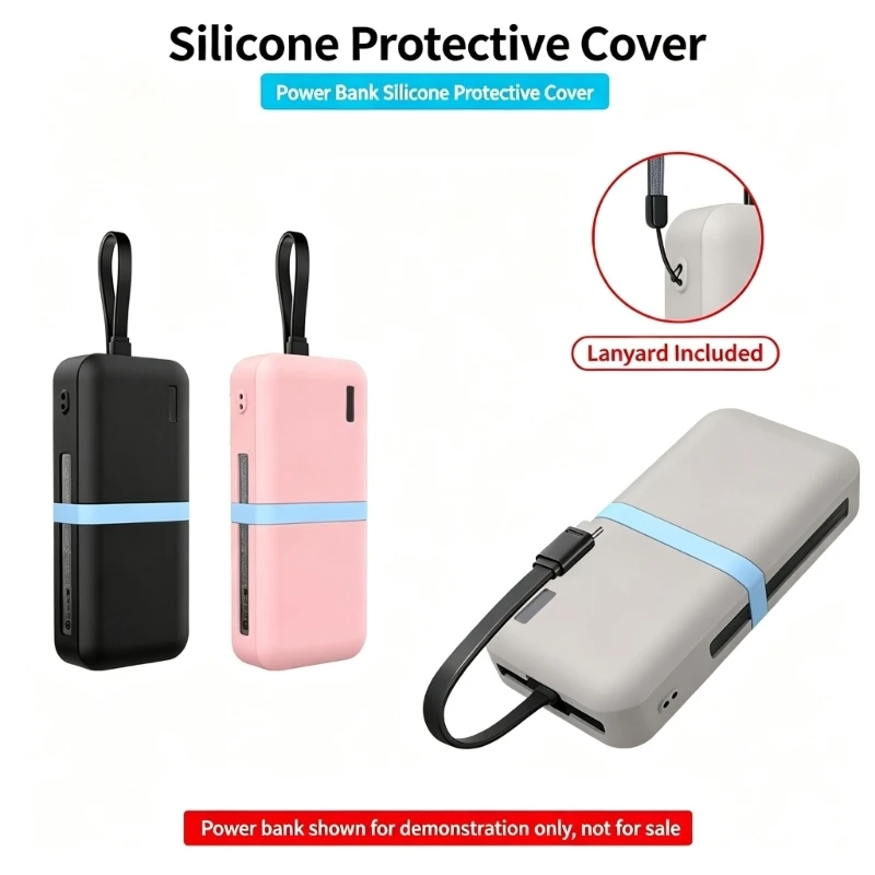 Power Banks Case for CP24 Model with Display Opening, Cable Route, and Carry Lanyard for Travel Use and Daily Carry 896C