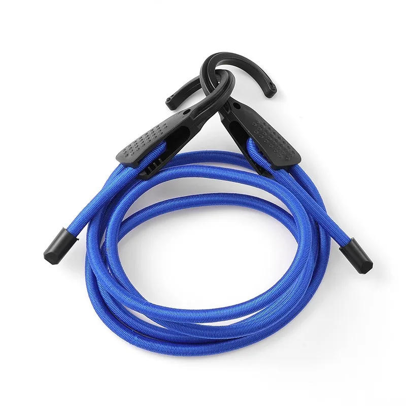 For Motorcycle Traveling Elastic Strap Adjustable  Luggage Lashing Buckle Rope Tension Belt Car Clothesline Hook Cargo 1.5M/3M