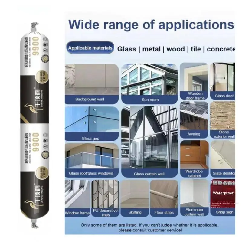 9900 Neutral Silicone Sealant/Waterproof Silicone Sealant/Quick-Drying Sunroom Curtain Wall Special Professional Grade Sealant