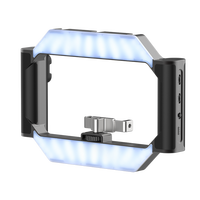 Ulanzi U-Rig Video LED Light Wireless Remote Smartphone Video Light 2 in 1 Ring Light Handheld Light with Bracket for DSLR