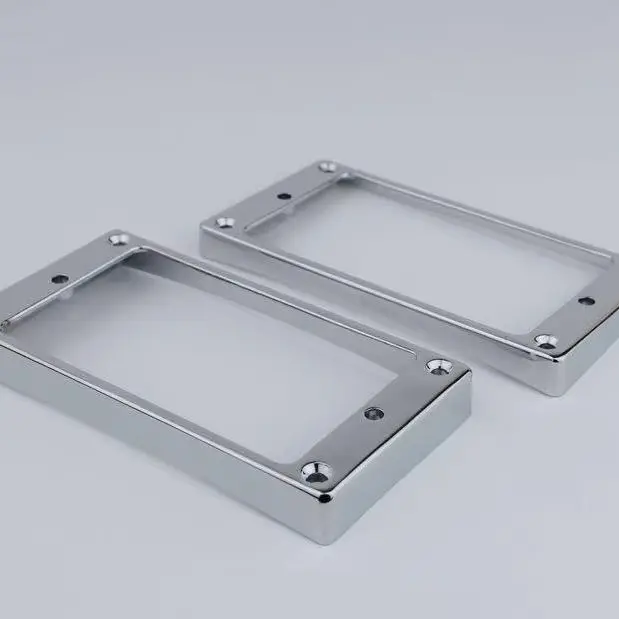 1 Set  Electric Guitar Humbucker Pickup Frame Metal Curved Pickup Mounting Ring Border  Guitar  accessories