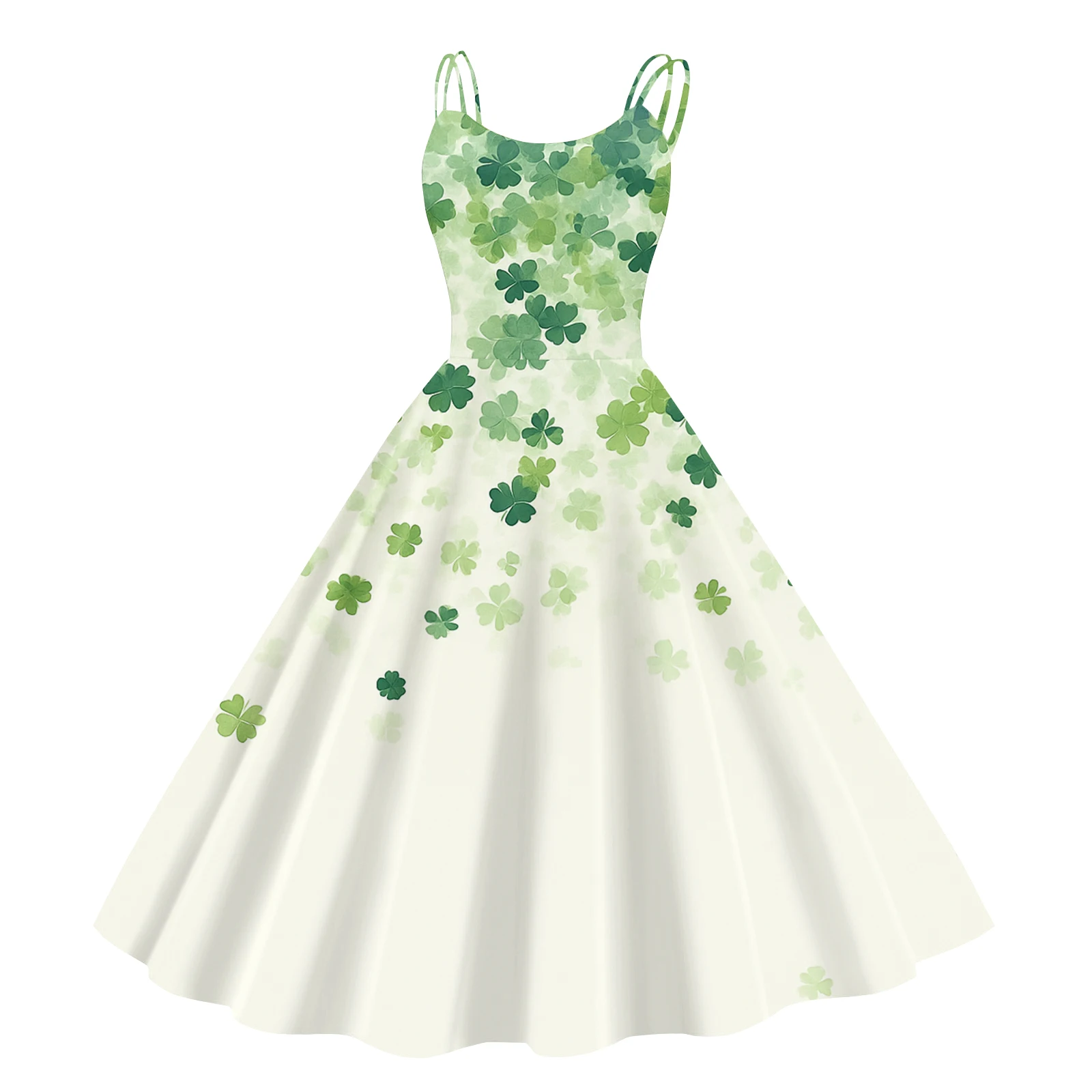 女性のドレス聖パトリックの日プリントファッションカジュアルセクシーなオフショルダーパンクレトロドレス A ラインホリデードレス女性のための