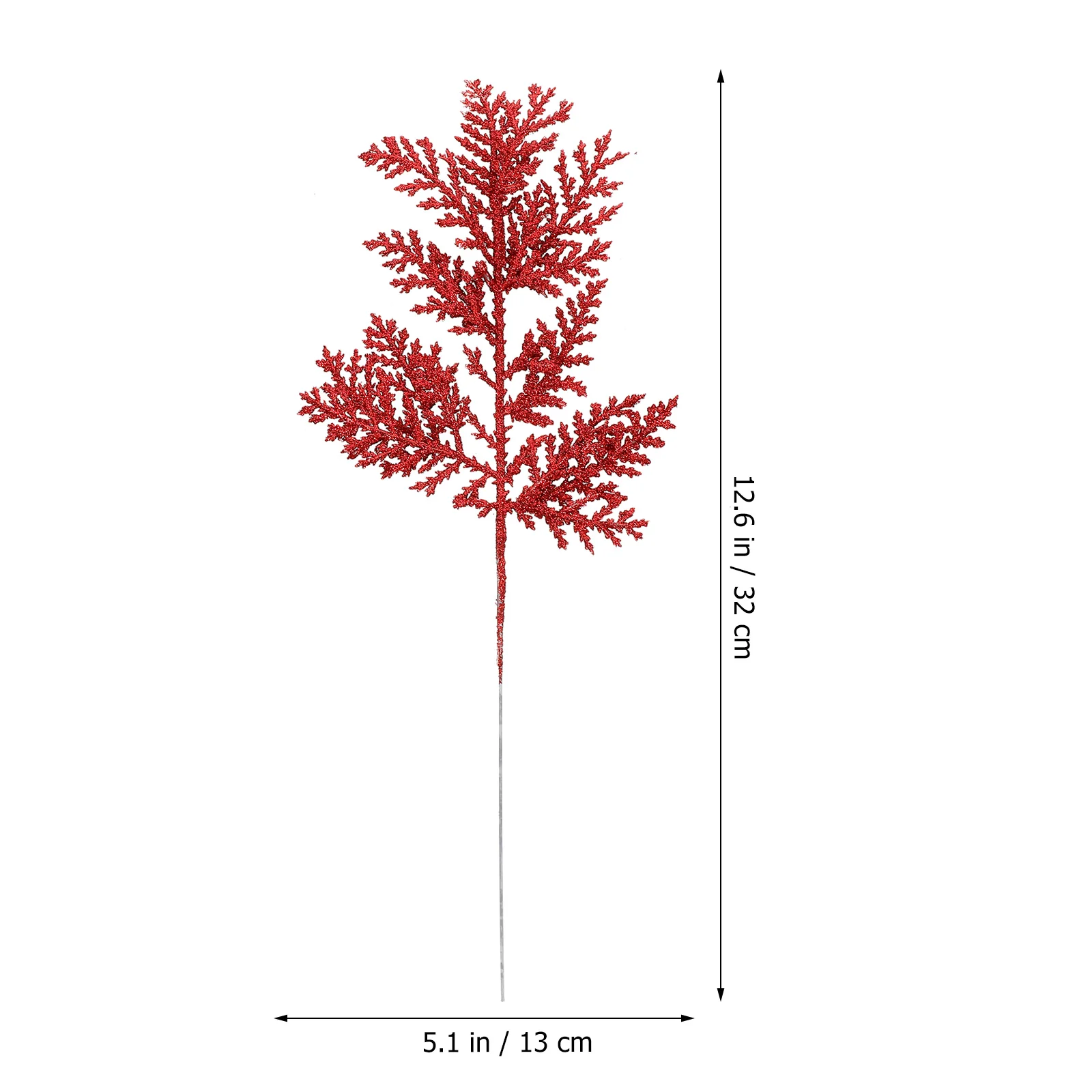 

10Pcs Christmas Simulation Leaves Decor Artificial Leaves Xmas Party Prop Christmas Wreath Adornment Tree Decoration