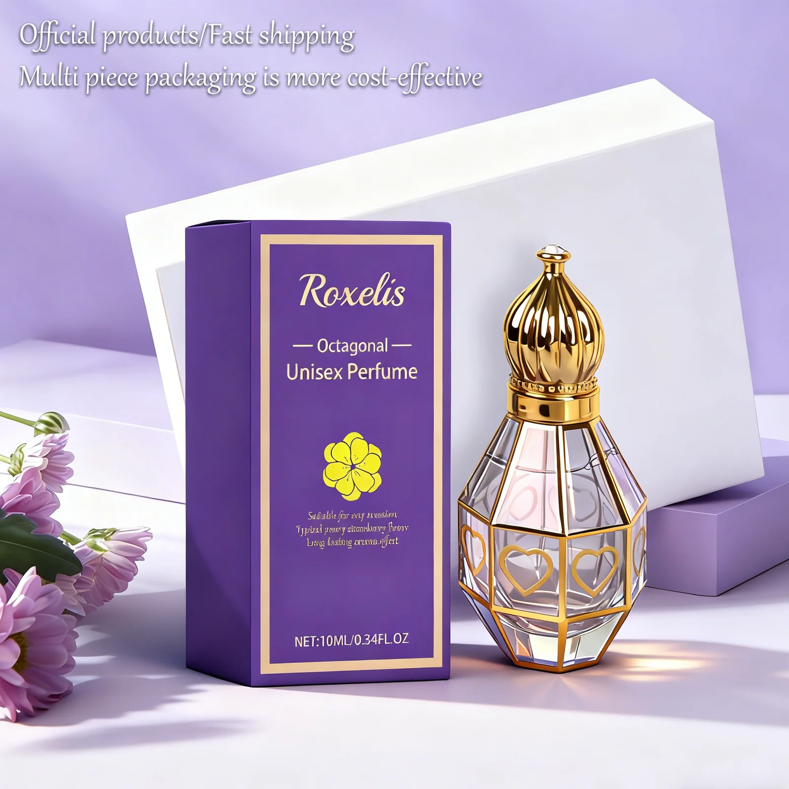 Roxelis Fresh Natural Unisex Perfume 10ml Long Lasting Scent Couple Dating Travel Size For Men Women