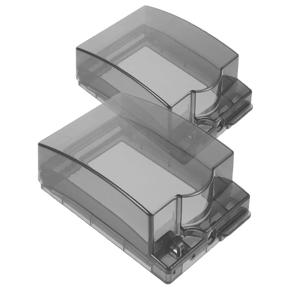 2Pcs 86 Type Raised Enlarged Waterproof Socket Cover PP Material Splashproof Bathroom Shower Room Outlet Protector for Water