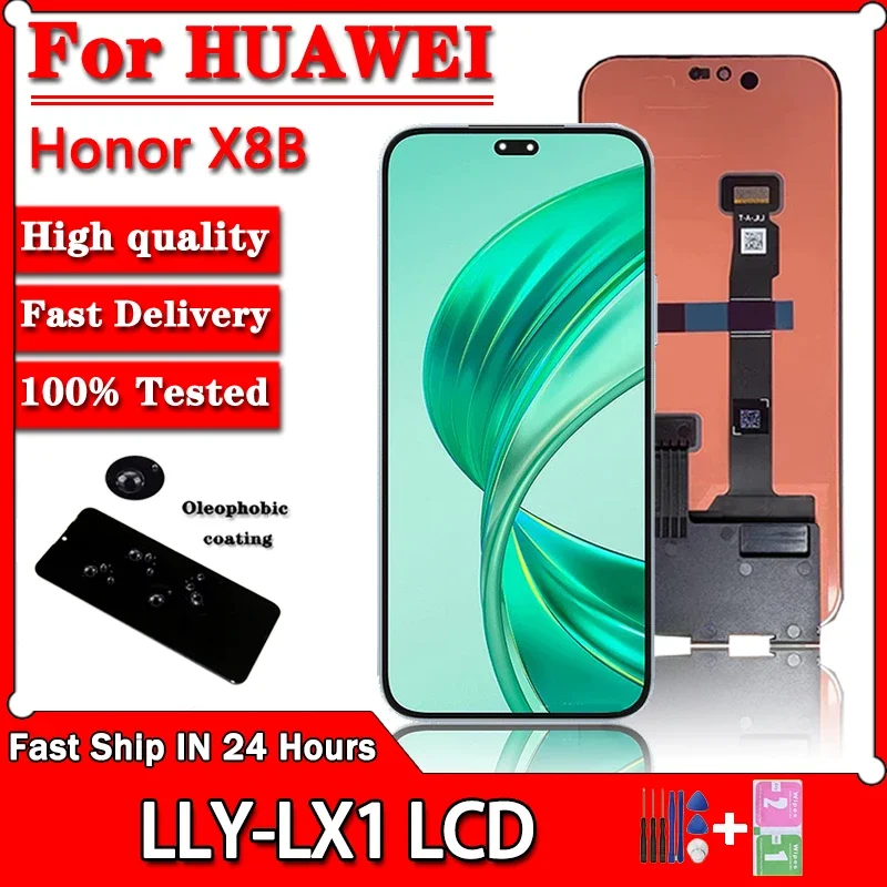 

6.7'' New X8B LCD For Huawei Honor X8b LCD LLY-LX1, LLY-LX2, LLY-LX3 Display Touch Screen Digitizer Assembly Replacement