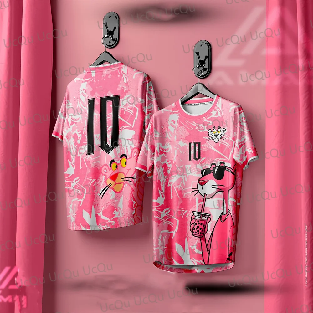 2024 New Arriavl Pink The Panthers Num 10 Summer Football Special Commemorative Edition Design Edition Jersey Design