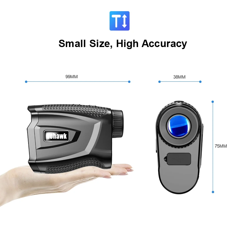 600m high precision 6.5X golf laser rangefinder hunting laser rangefinders white slope pin seeker vibration