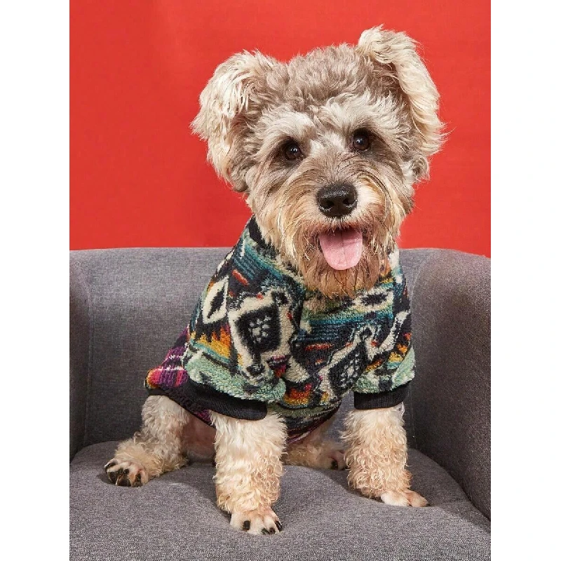 

1pc Colorful Fleece Pet Sweatshirt For Cats & Dogs, Warm Ins Style Pet Clothing For Autumn & Winter