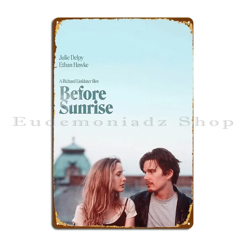 قبل شروق الشمس علامة معدنية خمر حانة جدارية نادي جدار ديكور طباعة تين تسجيل ملصق #1