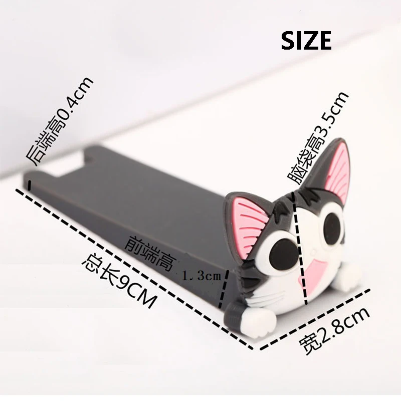 Kawaii Cartoon Hello Kitty Door Stop Cute Chi's Sweet Home Anti-Pinch Door Stopper Portable Soft Glue Home Practical Decoration