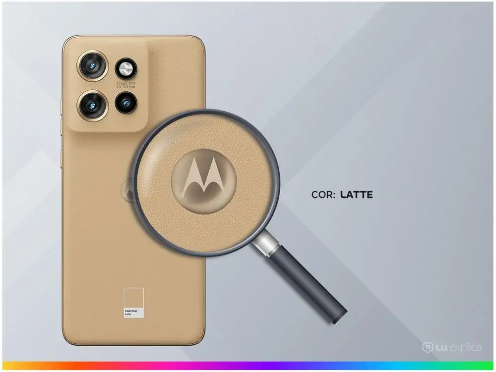 هاتف موتورولا-إيدج الذكي ، بني ، 5 جيجابايت ، 16 جيجابايت رام ، 50 جيجابايت روم ، كاميرا ثلاثية 32 ميجابكسل