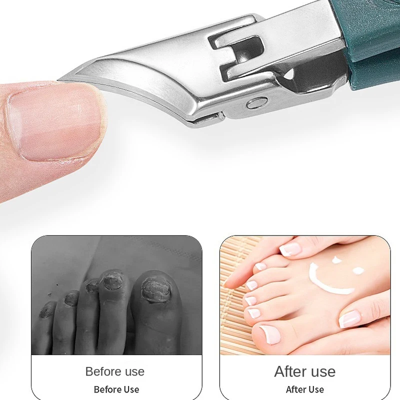 Juego de cortaúñas antisalpicaduras de 3/2/1 Uds., cortador de uñas oblicuo con pico de águila de alta gama, herramientas para manicura de uñas encarnadas