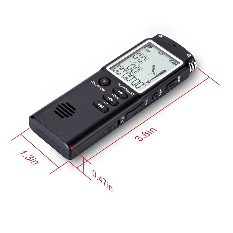 8GB/16GB/32GB Voice Recorder USB Professional 96 Hours Dictaphone Digital Audio Voice Recorder With WAV,MP3 Player