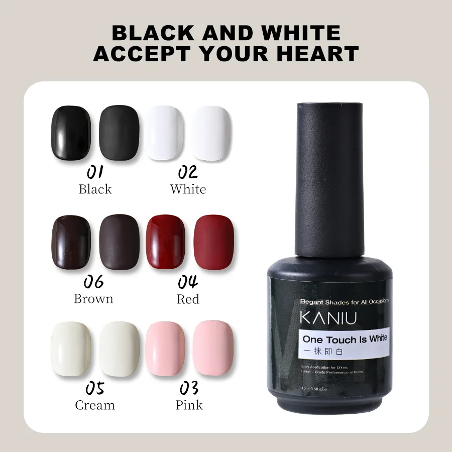 Multiple Colors Classic Gloss Nail Polish Vivid Shade Liquid Pure Color UV Polish Self-Levelling Base For Nail Salon 6/12/15ml